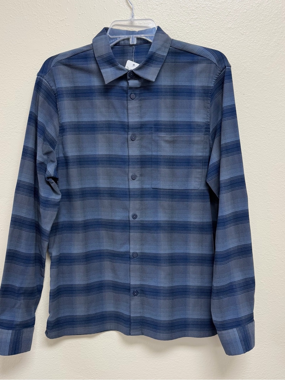 Lululemon Mason's Peak light blue Flannel Shirt